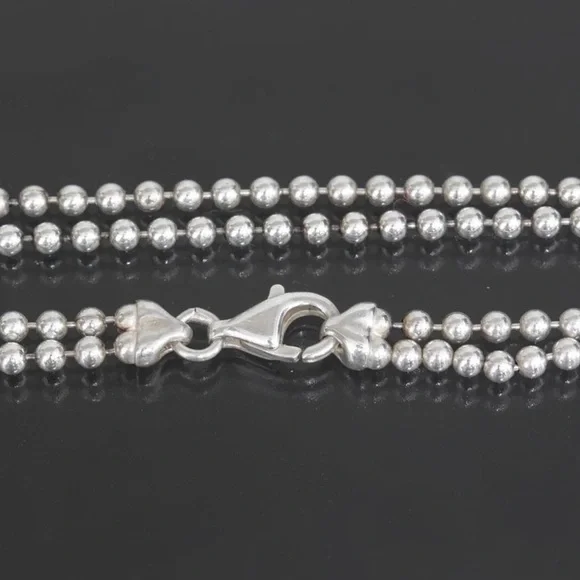 Gucci 925 Silver Logo Plate Pendant Necklace - Picture 6 of 7